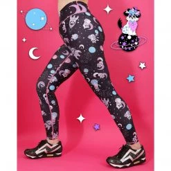 Irregular Choice Clothing Everything Cosmic Cat Leggings