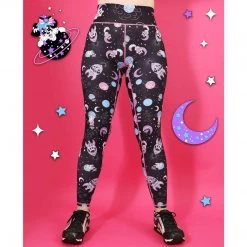 Irregular Choice Clothing Everything Cosmic Cat Leggings