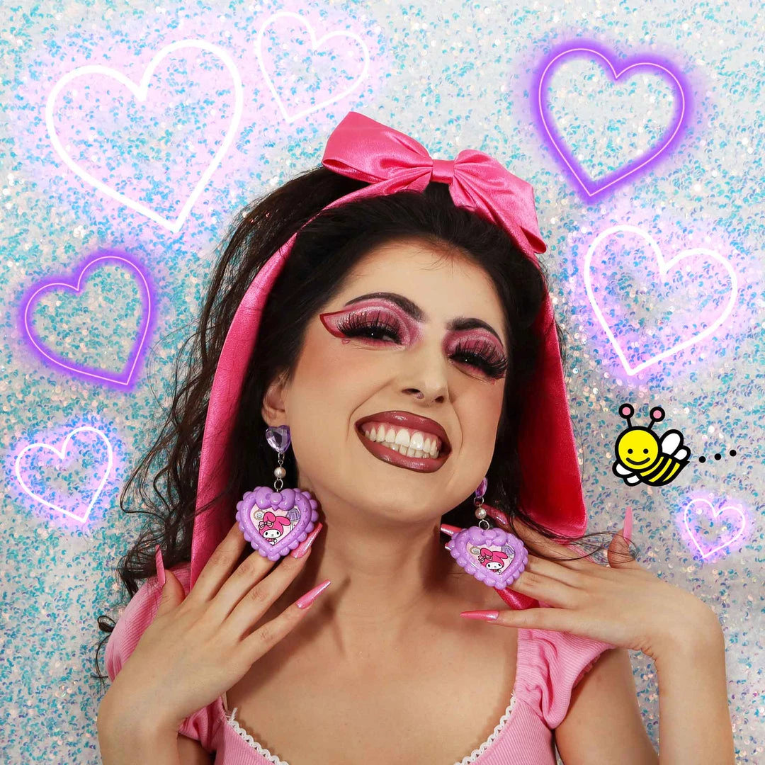 Irregular Choice X Melody Heart Earrings